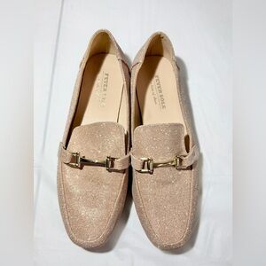 Elegant Glitter Loafers - Rose Gold